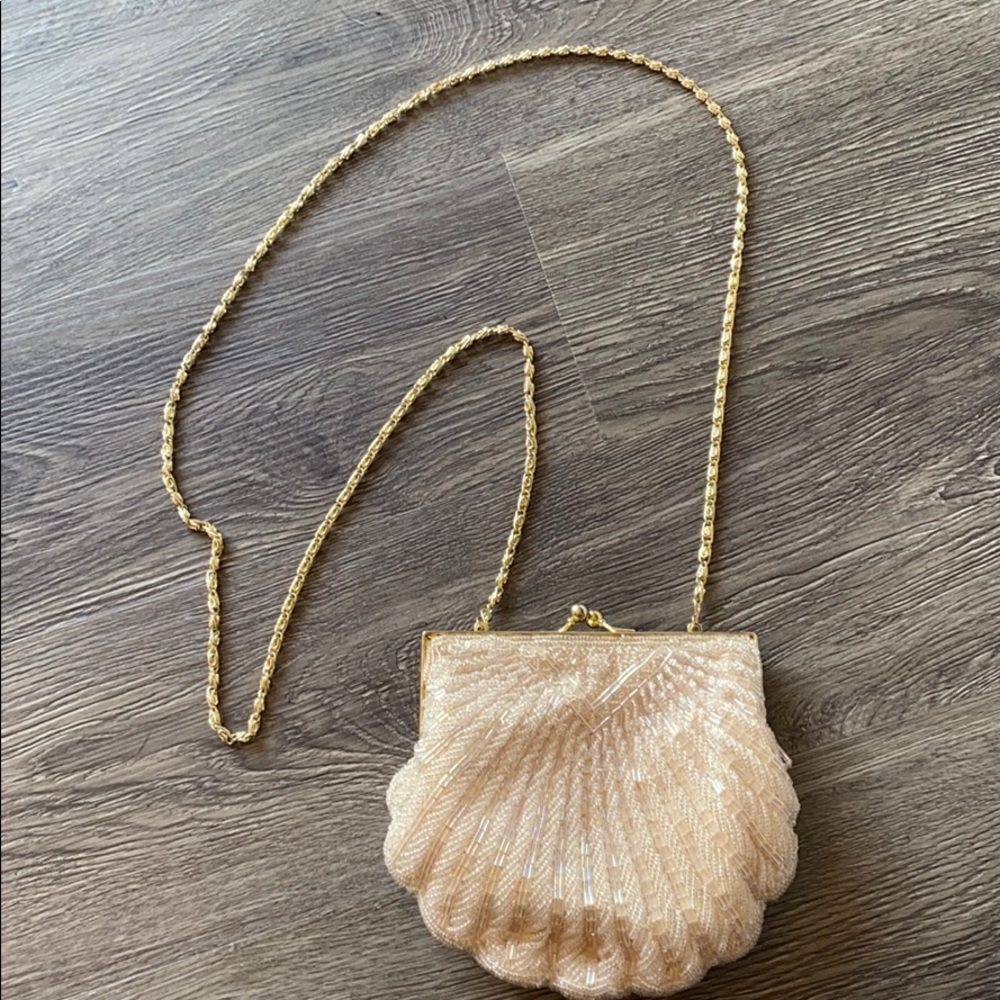 Vintage Mermaid Beaded Purse